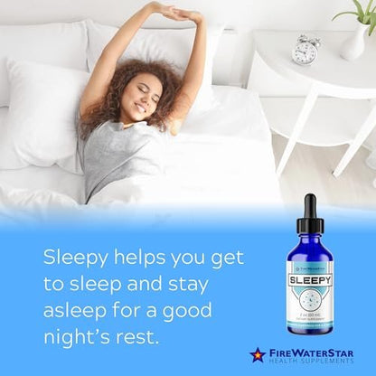 FWS Sleepy – Flüssiges Melatonin mit Magnesium & L-Theanin – Natürliche Schlafhilfe für Erwachsene, Jugendliche & Kinder
