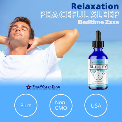 FWS Sleepy – Flüssiges Melatonin mit Magnesium & L-Theanin – Natürliche Schlafhilfe für Erwachsene, Jugendliche & Kinder