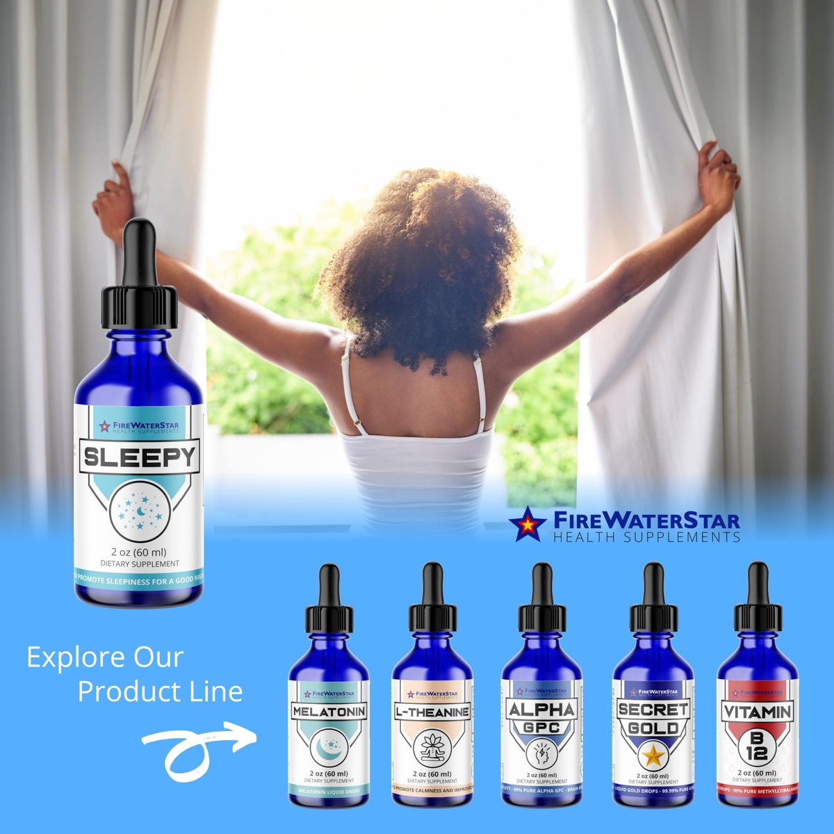 FWS Sleepy – Flüssiges Melatonin mit Magnesium & L-Theanin – Natürliche Schlafhilfe für Erwachsene, Jugendliche & Kinder