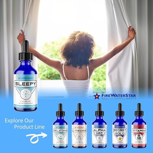 FWS Sleepy – Flüssiges Melatonin mit Magnesium & L-Theanin – Natürliche Schlafhilfe für Erwachsene, Jugendliche & Kinder