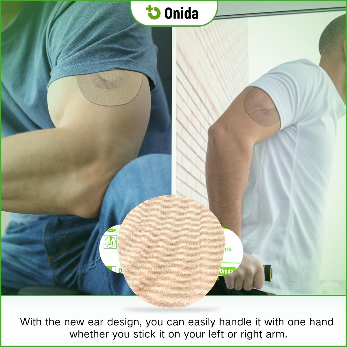 Onida Dexcom G7 Klebepflaster 20 Stück, wasserdichte Overpatches für G7 & Stelo Flexibler CGM-Kleber, vorgeschnittene medizinische Klebepflaster, kontinuierlicher Glukosemonitor-Sensorabdeckung