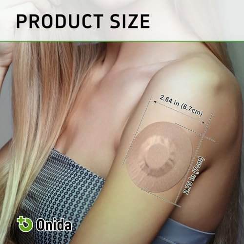 Onida Dexcom G7 Klebepflaster 20 Stück, wasserdichte Overpatches für G7 & Stelo Flexibler CGM-Kleber, vorgeschnittene medizinische Klebepflaster, kontinuierlicher Glukosemonitor-Sensorabdeckung