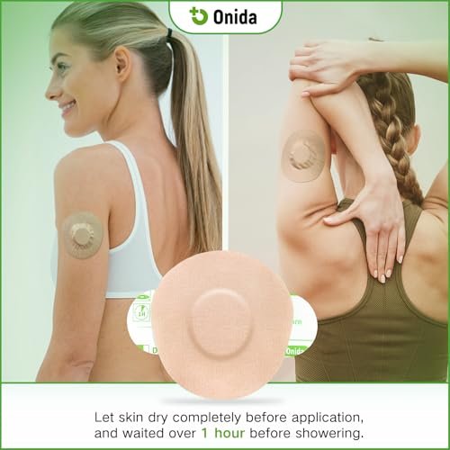 Onida Dexcom G7 Klebepflaster 20 Stück, wasserdichte Overpatches für G7 & Stelo Flexibler CGM-Kleber, vorgeschnittene medizinische Klebepflaster, kontinuierlicher Glukosemonitor-Sensorabdeckung