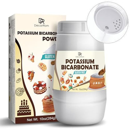 Kaliumbicarbonat 10oz – 100 % reines Kaliumbicarbonat-Pulver für Pflanzen, Kuchen, Weinherstellung, Backtriebmittel – Lebensmittelqualität, Backtriebmittel für Kekse, Snacks