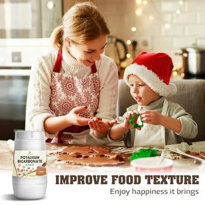 Kaliumbicarbonat 10oz – 100 % reines Kaliumbicarbonat-Pulver für Pflanzen, Kuchen, Weinherstellung, Backtriebmittel – Lebensmittelqualität, Backtriebmittel für Kekse, Snacks