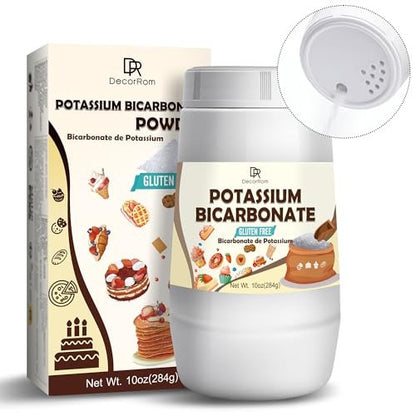 Kaliumbicarbonat 10oz – 100 % reines Kaliumbicarbonat-Pulver für Pflanzen, Kuchen, Weinherstellung, Backtriebmittel – Lebensmittelqualität, Backtriebmittel für Kekse, Snacks