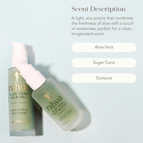 Rahua Organic Aloe Hair Mousse – Pflanzliche Formel für Volumen, Glanz und leichten Halt – 10,4 Unzen