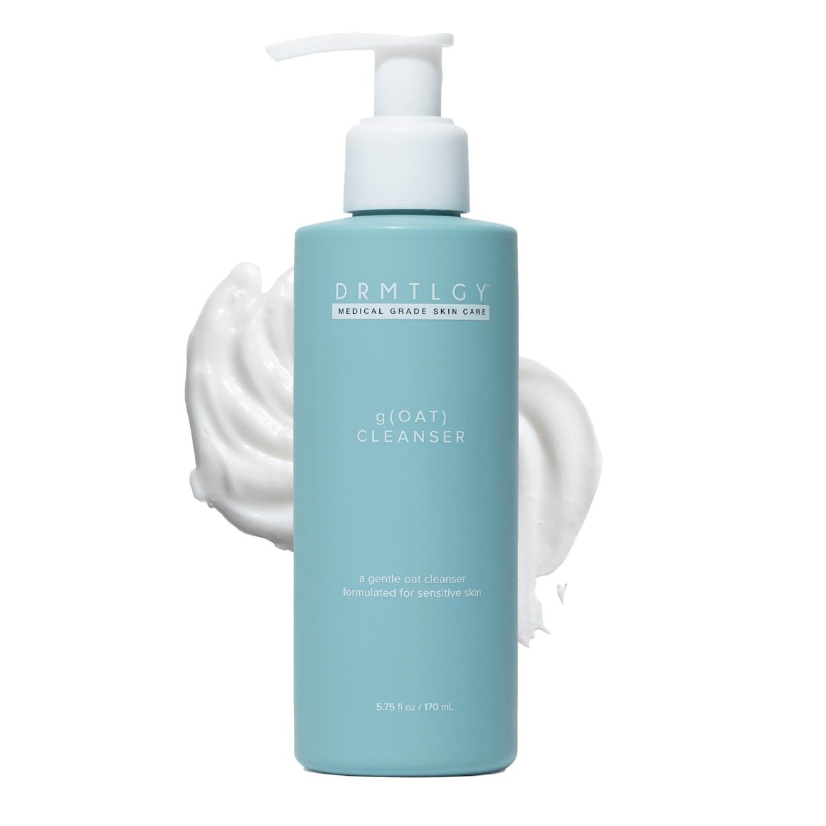 DRMTLGY gOAT Reinigungsmilch – Leichte, feuchtigkeitsspendende Gesichtsreinigung für empfindliche Haut, mit Hafer, Hyaluronsäure & Aloe-Extrakt, parfümfrei, 5,75 oz