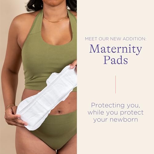 Lansinoh Postpartum Maxi Binden Bundle, 40 Stück, starke Saugfähigkeit für die Nacht, mit Flügeln, 2 Größen für extra Schutz, Wochenbett Essentials