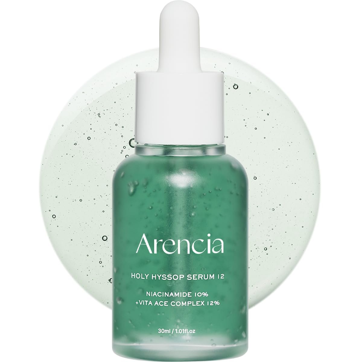Arencia Hyssop Glow Serum – 10% Niacinamid & 12% Vitamin A, C, E – Feuchtigkeitsspendendes Anti-Aging Serum für koreanische Glasskin
