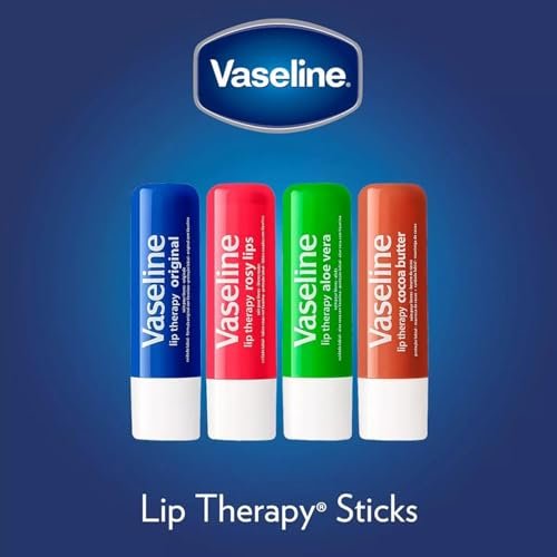 Vaseline Handcreme 2er-Pack – Hydra Replenish Creme mit Hyaluronsäure, Niacinamid & Kakaobutter für weiche Hände + Kakaobutter Lip Therapy Tube mit Vaseline