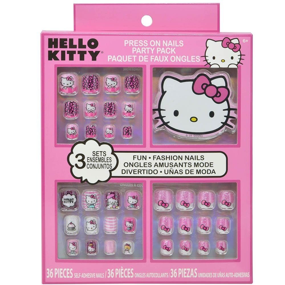 Hello Kitty Press-On-Nägel Party Pack - 36 selbstklebende Nägel