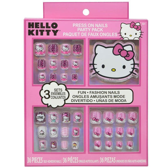Hello Kitty Press-On-Nägel Party Pack - 36 selbstklebende Nägel