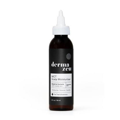 Dermazen MCT Scalp Moisturizer – Beruhigende Feuchtigkeitspflege für trockene, schuppige Kopfhaut bei Seborrhoischer Dermatitis & Malassezia – mit Teebaum & Rosmarin – für Männer & Frauen – 118 ml