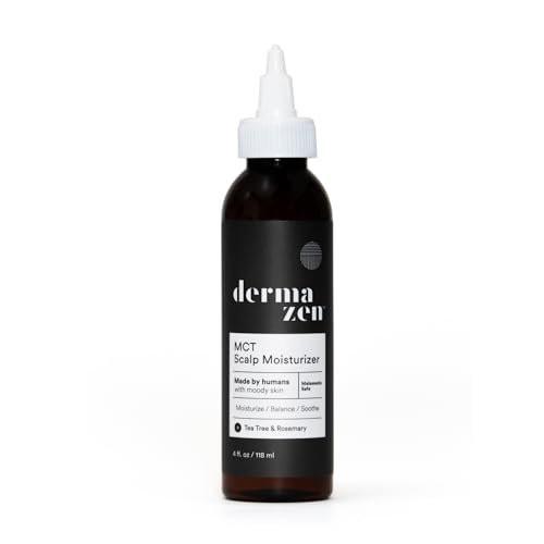 Dermazen MCT Scalp Moisturizer – Beruhigende Feuchtigkeitspflege für trockene, schuppige Kopfhaut bei Seborrhoischer Dermatitis & Malassezia – mit Teebaum & Rosmarin – für Männer & Frauen – 118 ml
