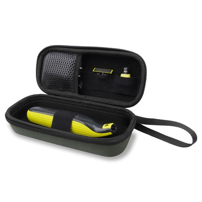 Gaocthiy Reiseetui für Philips Norelco One Blade Trimmer – Tragbare Hartschalen-Tasche für One Blade Ersatzköpfe und Zubehör, Kompatibel mit QP2520, QP2630, QP6510, QP6520, QP653, Stilvolle Aufbewahrungstasche (Grün)