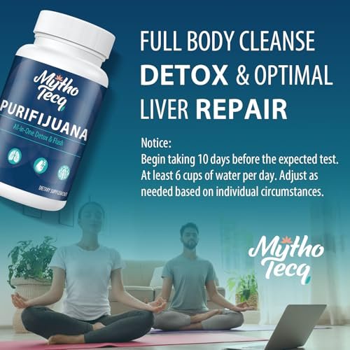 MythoTecq 90.000 MG Detox & Cleanse – Körperentgiftung für Männer & Frauen – Natürliche Kräuterformel für Leber, Nieren, Verdauung & Stimmung – 60 Kapseln