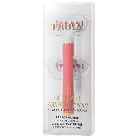 Truly Life Shaver Rasierer – Der beste Rasierer für empfindliche Haut | 5 Klingen mit Aloe & Sheabutter-Gelstreifen | Flexibler Kopf & Griff für eine sanfte, reizfreie Rasur