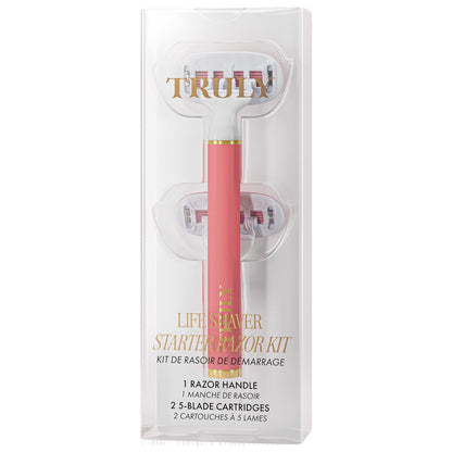 Truly Life Shaver Rasierer – Der beste Rasierer für empfindliche Haut | 5 Klingen mit Aloe & Sheabutter-Gelstreifen | Flexibler Kopf & Griff für eine sanfte, reizfreie Rasur