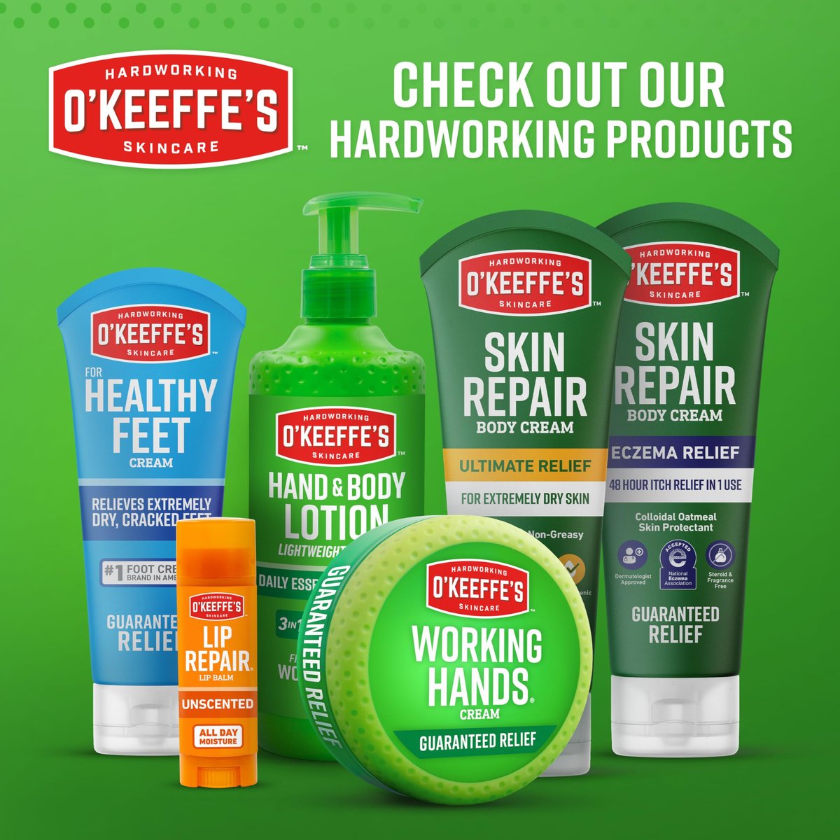 O'Keeffe's Working Hands Intense Renewal Handcreme mit Harnstoff, 2er-Pack (2 x 85 g) – Pflegt und glättet extrem trockene, verhornte Hände