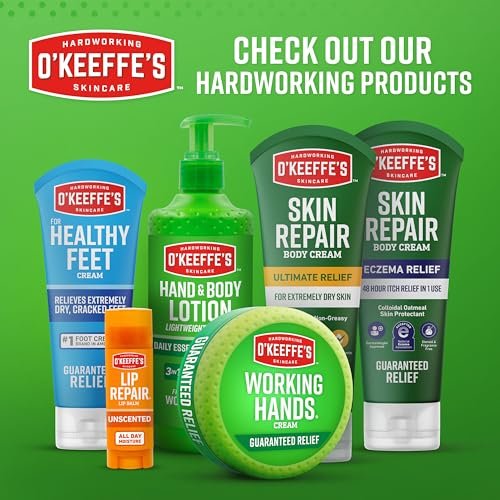 O'Keeffe's Working Hands Intense Renewal Handcreme mit Harnstoff, 2er-Pack (2 x 85 g) – Pflegt und glättet extrem trockene, verhornte Hände