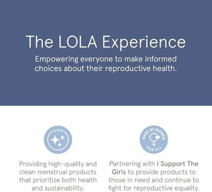 LOLA Light Bio-Baumwoll-Tampons, 32 Stück – Leichte, ungiftige Tampons für die Periode, zertifizierte Damenhygiene-Produkte