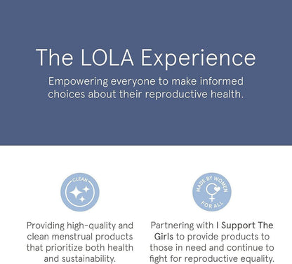 LOLA 100% Bio-Baumwoll Tampons, 8 Stück – Leichte, ungiftige Tampons für die Periode, zertifizierte Damenhygiene, HSA/FSA geeignet