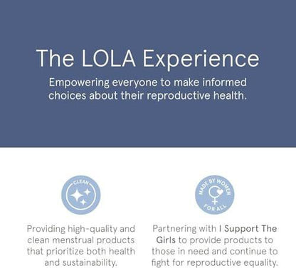 LOLA 100% Bio-Baumwoll Tampons, 8 Stück – Leichte, ungiftige Tampons für die Periode, zertifizierte Damenhygiene, HSA/FSA geeignet