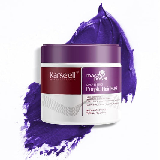 Karseell Lila Haarmaske, 16,90 oz – Pflegende Tönung für blondes und graues Haar