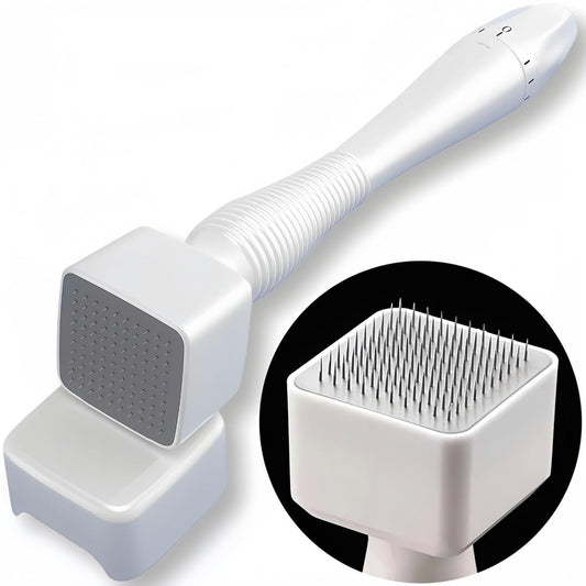 Ysrisny Derma Stamp für Haare & Bart – Mikro-exfolierendes Werkzeug für Frauen und Männer (1 Stück, Weiß)