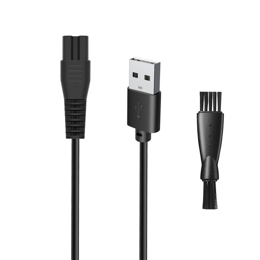 5V USB-Ladekabel für Freebird Head Shaver Kit, wotdmu Ersatzkabel kompatibel mit FlexSeries Elektrischer Kopfhaartrimmer für Freedom Grooming, inklusive Reinigungsbürste, 1m Stromkabel
