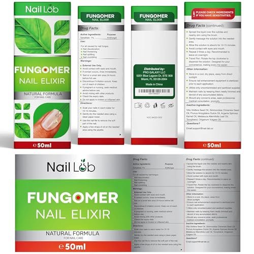 NAIL LAB Premium Nagelbehandlung für Zehennägel Extra Stark - 50ml - mit Teebaumöl, Nagelpflege für Fingernägel - inkl. kostenlosem 3ml Nagelpflegestift + Nagelfeile