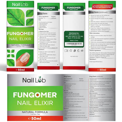 NAIL LAB Premium Nagelbehandlung für Zehennägel Extra Stark - 50ml - mit Teebaumöl, Nagelpflege für Fingernägel - inkl. kostenlosem 3ml Nagelpflegestift + Nagelfeile