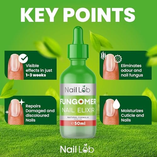 NAIL LAB Premium Nagelbehandlung für Zehennägel Extra Stark - 50ml - mit Teebaumöl, Nagelpflege für Fingernägel - inkl. kostenlosem 3ml Nagelpflegestift + Nagelfeile