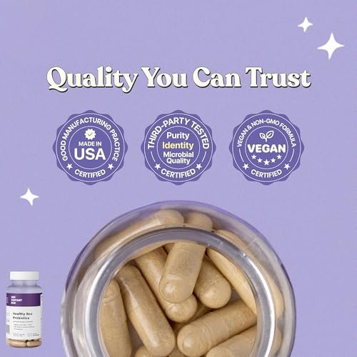 Her Fantasy Box Healthy Box – Vaginale Probiotika für Frauen mit Präbiotika, Lactobacillus-Komplex, Cranberry & D-Mannose für Hormonbalance, PMS-Linderung & feminine Gesundheit (30 Kapseln)