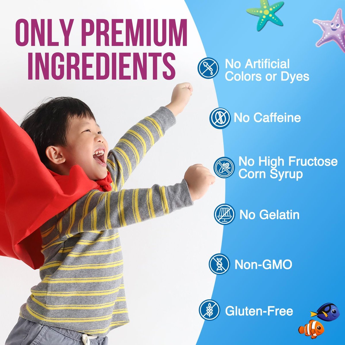 Kids Immune Support Gummies – Tägliche Vitamine C, Zink & Echinacea für Kinder ab 4 Jahren – Natürlicher Beerengeschmack, Nicht-GVO, Glutenfrei & Vegan – 120 Gummis
