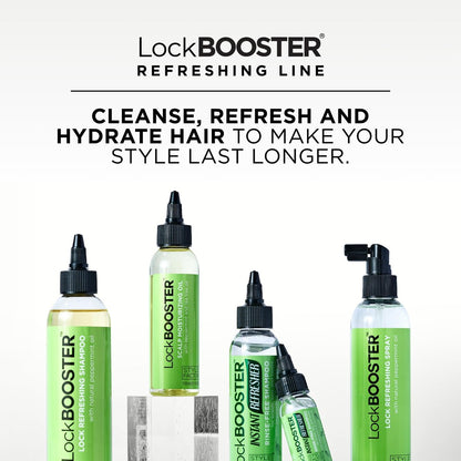 Style Factor LockBOOSTER Lock Refreshing Spray – Hydratisierender & kühlender Nebel für Zöpfe, Locs & Twists – Alkoholfreie Formel mit Pfefferminze – Erfrischt Haar & Kopfhaut 237 ml