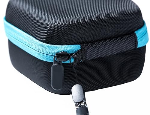 Moyite 9er Vialenhalter - Insulin Peptid Vial Case für den Kühlschrank, mit Handschlaufe, passend für 5ml 10ml Vialen für Peptid, GLP-1 und Insulin Aufbewahrung, nicht geeignet für hohe 10ml Vialen, Schwarz und Blau Reißverschluss