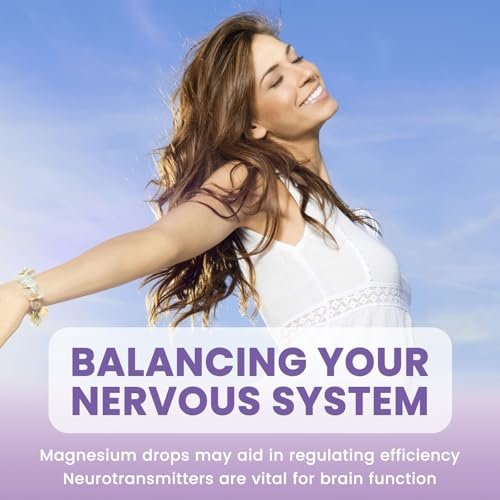 ReviNutra Triple Magnesium Complex Liquid Drops - 1300mg Magnesiumglycinat, Taurat & Citrat mit Omega-3, L-Theanin, Ashwagandha, Kalium - Unterstützt Schlaf, Nerven, Immunsystem, Energie - Traubengeschmack, 60 ml