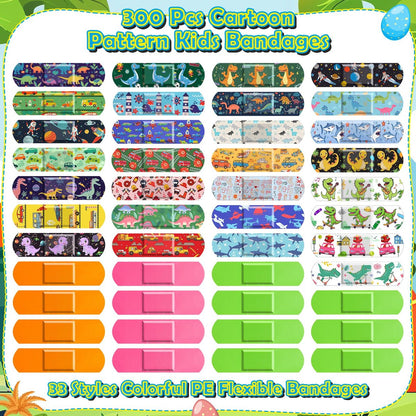 Sublaga 300 Pflaster für Kinder – 33 bunte Cartoon-Motive, wasserdicht, flexibel, für Jungen und Mädchen