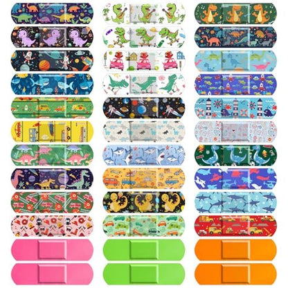 Sublaga 300 Pflaster für Kinder – 33 bunte Cartoon-Motive, wasserdicht, flexibel, für Jungen und Mädchen