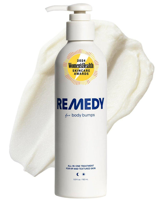 Remedy for Body Bumps | KP Exfoliating Body Moisturizer | Behandlung von Keratosis Pilaris (KP) für strukturierte, faltige Haut mit Harnstoff, Milchsäure, Retinol | Glättende Körperlotion | Von Dermatologin Dr. Shah