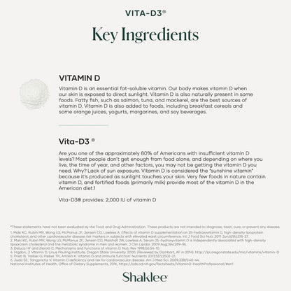 Shaklee Vita-D3® 2.000 IE – Hochdosiertes Vitamin D3 für Knochen-, Herz- und Immunsystem-Gesundheit | Fördert Kalziumaufnahme und allgemeines Wohlbefinden | 1 Tablette täglich – 90 Tabletten