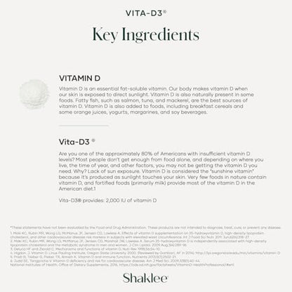 Shaklee Vita-D3® 2.000 IE – Hochdosiertes Vitamin D3 für Knochen-, Herz- und Immunsystem-Gesundheit | Fördert Kalziumaufnahme und allgemeines Wohlbefinden | 1 Tablette täglich – 90 Tabletten
