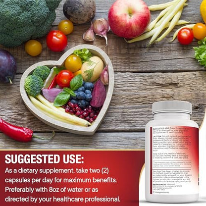 NEW AGE CoQ10 200mg mit Rotem Hefereis, Omega 3, Magnesium-Komplex, Zink, Vitamin K2 & D3 – Herzgesundheit-Unterstützung für Frauen und Männer mit Vitamin B3, Coenzym Q10 – 60 Kapseln
