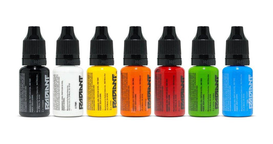 Radiant Colors 1/2oz Tattoo Ink Farbset – 7 Farben für professionelle Tätowierungen