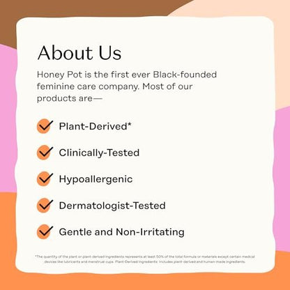 The Honey Pot Company – Tampons mit Bio-Kunststoff-Applikator, reguläre Saugstärke, 100 % Bio-Baumwollkern, unparfümiert, 54 Stück (3 x 18)