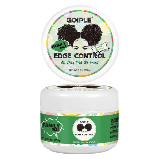8,8 Unzen Edge Control Wax für Frauen – Starker Halt, nicht fettend, Anti-Frizz, kein Abblättern, glänzend und glatt (Honigmelone)