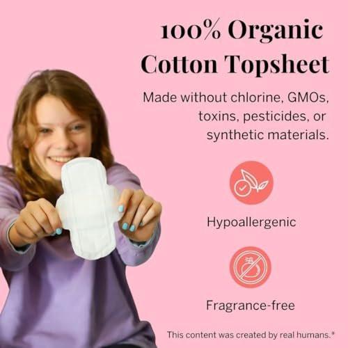 Pixie Bio-Baumwolle Ultra Dünne Mini Slipeinlagen für Teenager - Slipeinlagen mit Flügeln - Leichte Saugfähigkeit Menstruationseinlagen - Hypoallergen, Ungiftig & Biologisch Abbaubar für die Intimhygiene - FSA Berechtigt - 16 Stück