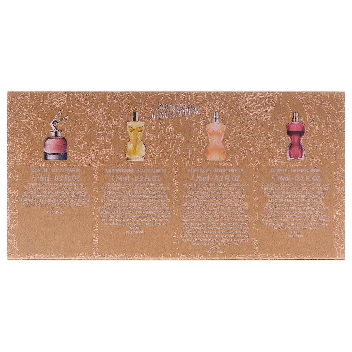 Jean Paul Gaultier Miniaturen Set Damen – 4-teiliges Mini-Geschenkset